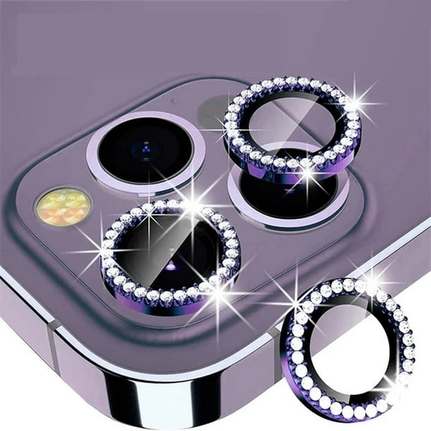Protector De Lente De Cámara De Diamante Bling IPhone 13 Pro Max Anillo De  Metal Película De Vidrio Templado 11 12Mini Cubierta