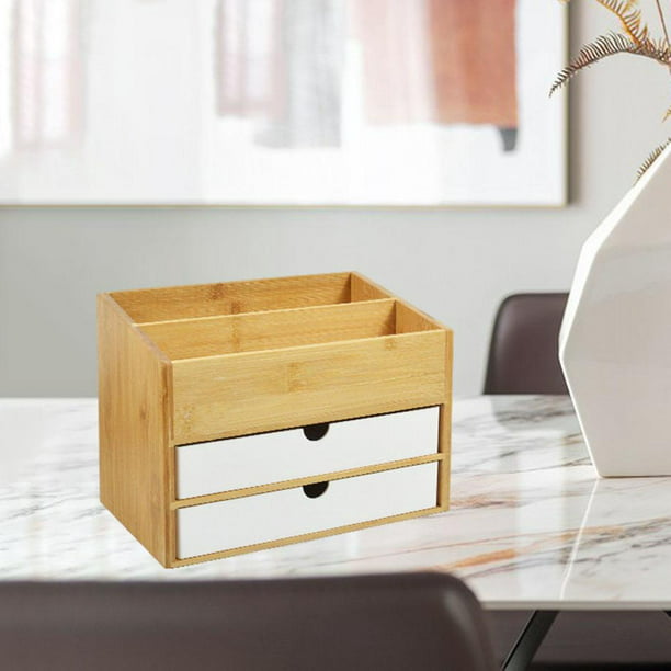 Caja organizadora de costura de escritorio, joyero de madera, decoración  del hogar, organizador de a BLESIY organizador de costura