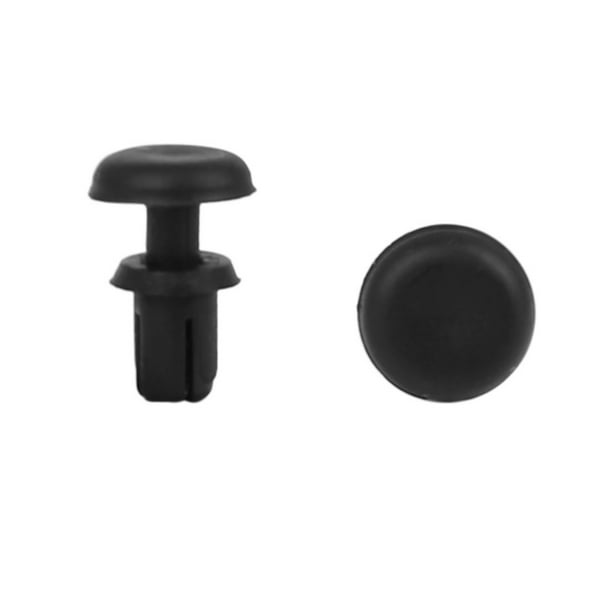 30Pzas Clip para Coche 4mm Negro Remaches Plástico Tipo Presión de Sujeción  del Panel Unique Bargains Clips/Remaches/Sujetador