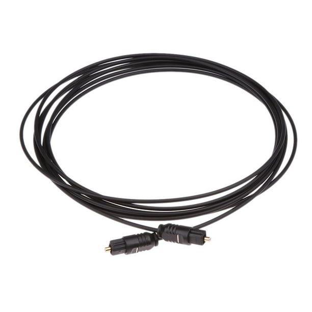Toslink MD - Cable de fibra óptica óptica y audio digital HD (3 pies)