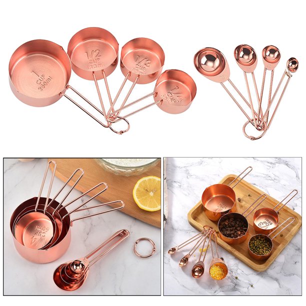 Cucharas Medidoras De Acero Reposteria Cocina Set X5