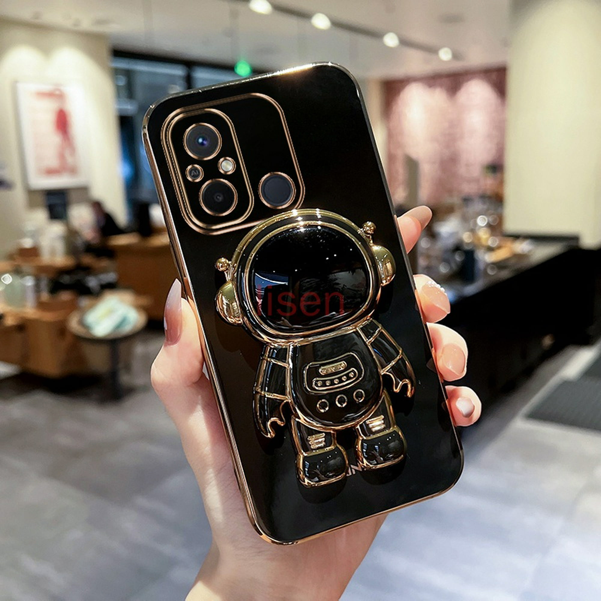 Funda De Teléfono De Astronautas De Contacto Creativo Para Xiaomi Redmi 13C  12C 12 10A 10 10C 5G 4G 2022 Silicona Líquida Con Patrón Lateral