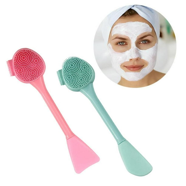 4pcs Cepillo de limpieza facial de silicona Cepillo limpiador facial  Herramienta de limpieza facial