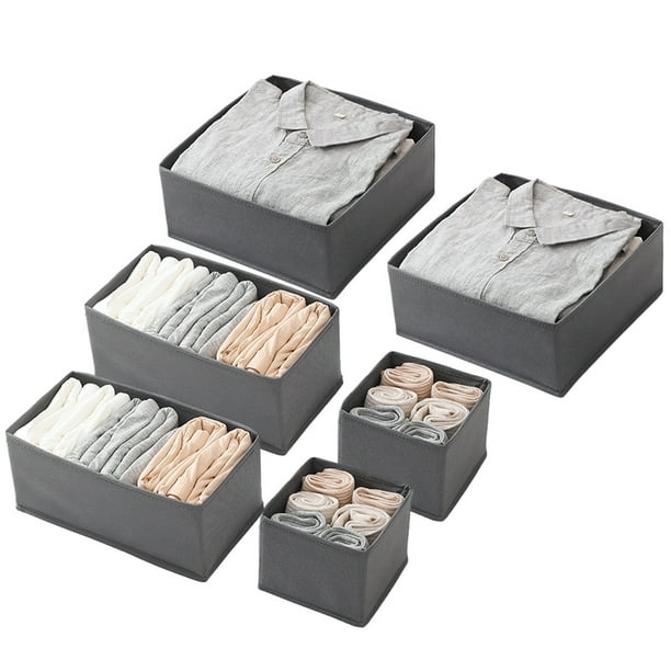 12 Cajas de almacenaje, Cuadradas, Cajas textiles, 30 x 30 x 30 cm, Cubos  almacenaje para