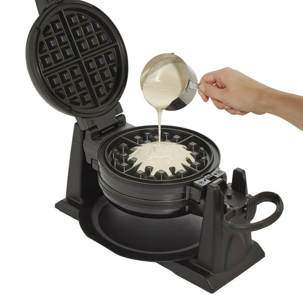 Waflera Black+decker Giratoria Prepara 2 Waffles A La Vez