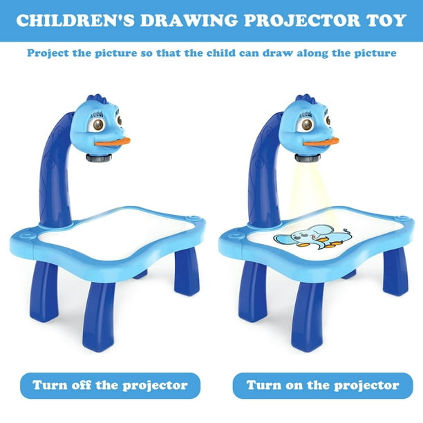 Dibujador de dibujo de proyección para niños, máquina de proyector