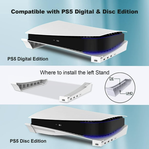 Soporte horizontal para PS5, soporte base para accesorios PS5 con