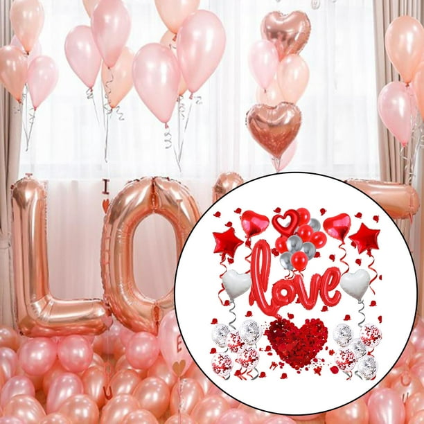 Decoración del Día de San Valentín para niños y adultos, globos