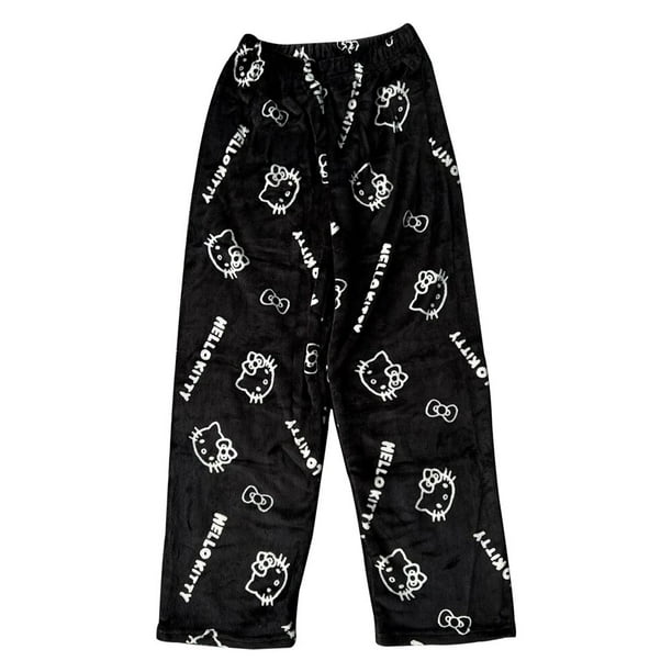 Sanrio Hello Kitty Pajamas Pants Halloween Flannel Home Pants