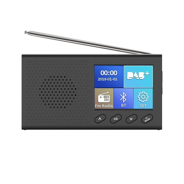 Radio DAB Portátil y Altavoz Bluetooth C10 - Blanco / Azul