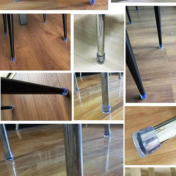 Protector de piso, Copas de silicona antideslizante para patas de sillas y  mesas