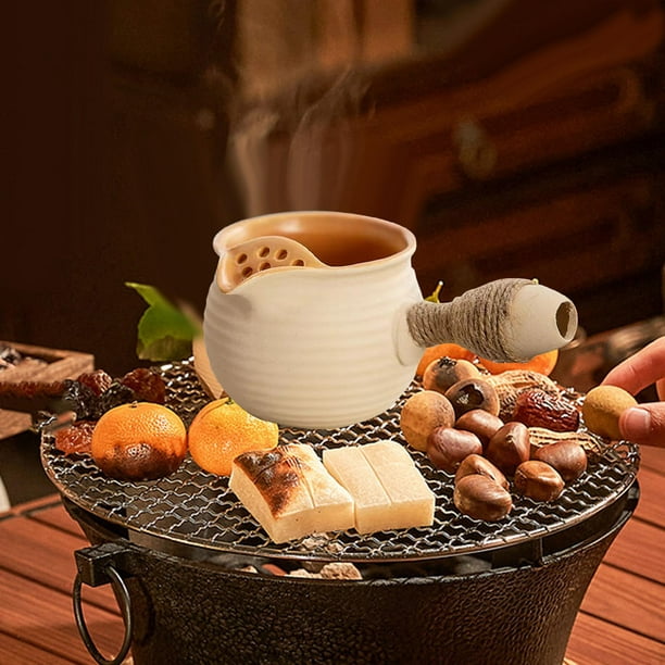 Tetera de cerámica creativa con mango, teteras para té, tetera para  senderismo, regalo para del té, Hotel, Picnic, agua caliente hirviendo ,  500ML Macarena Tetera
