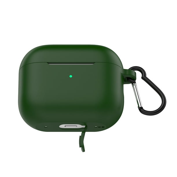 Audífonos Funda protectora de silicona elástica para Apple Airpods Pro 2  (verde militar) Likrtyny Para estrenar