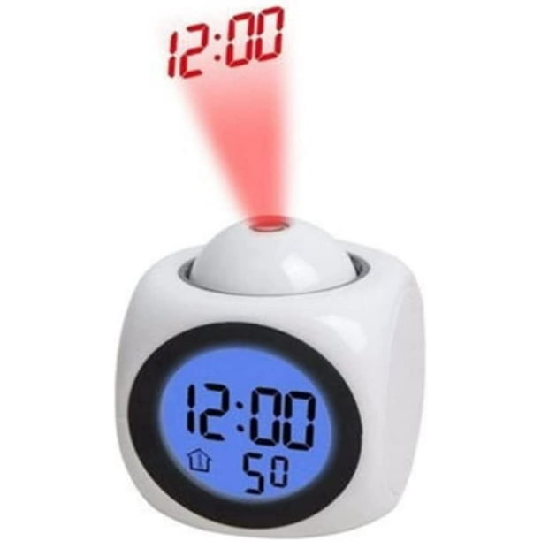 Reloj Proyector Despertador Proyeccion De Hora En El Techo !