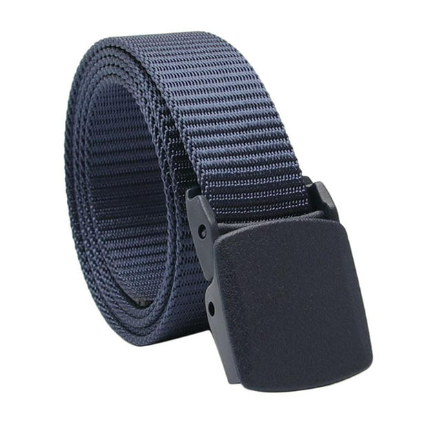 Cinturones Tácticos De Nylon 2 Pz Azul Y Negro