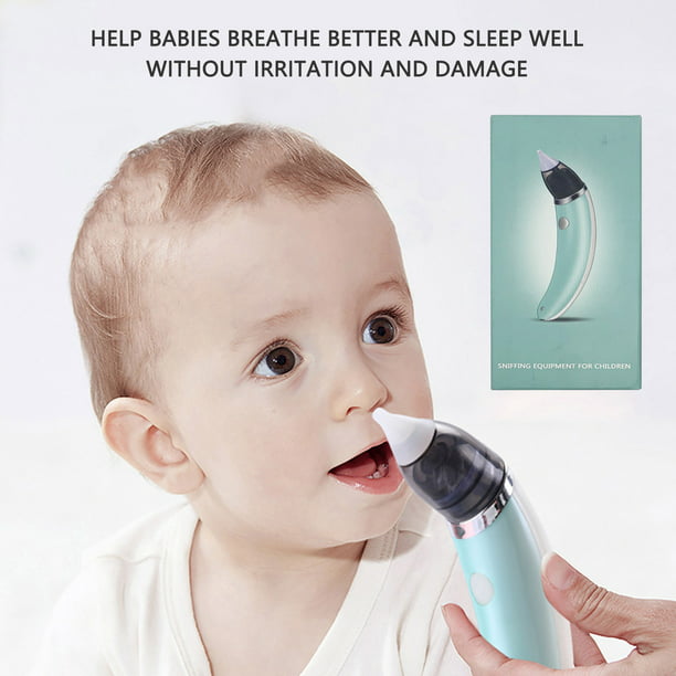 Aspirador nasal eléctrico para bebés, succionador eléctrico de mocos para  bebés, limpiador de mocos CACAGOO Limpiador de mocos
