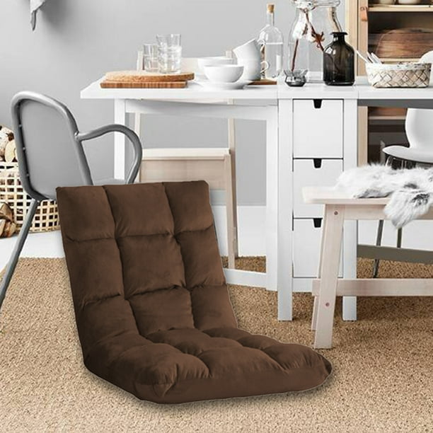 Sofá de suelo para juegos, ajustable de algodón, lavable, para adultos y  niños, cómodo asiento de espuma transformable, plegable, con 6 posiciones