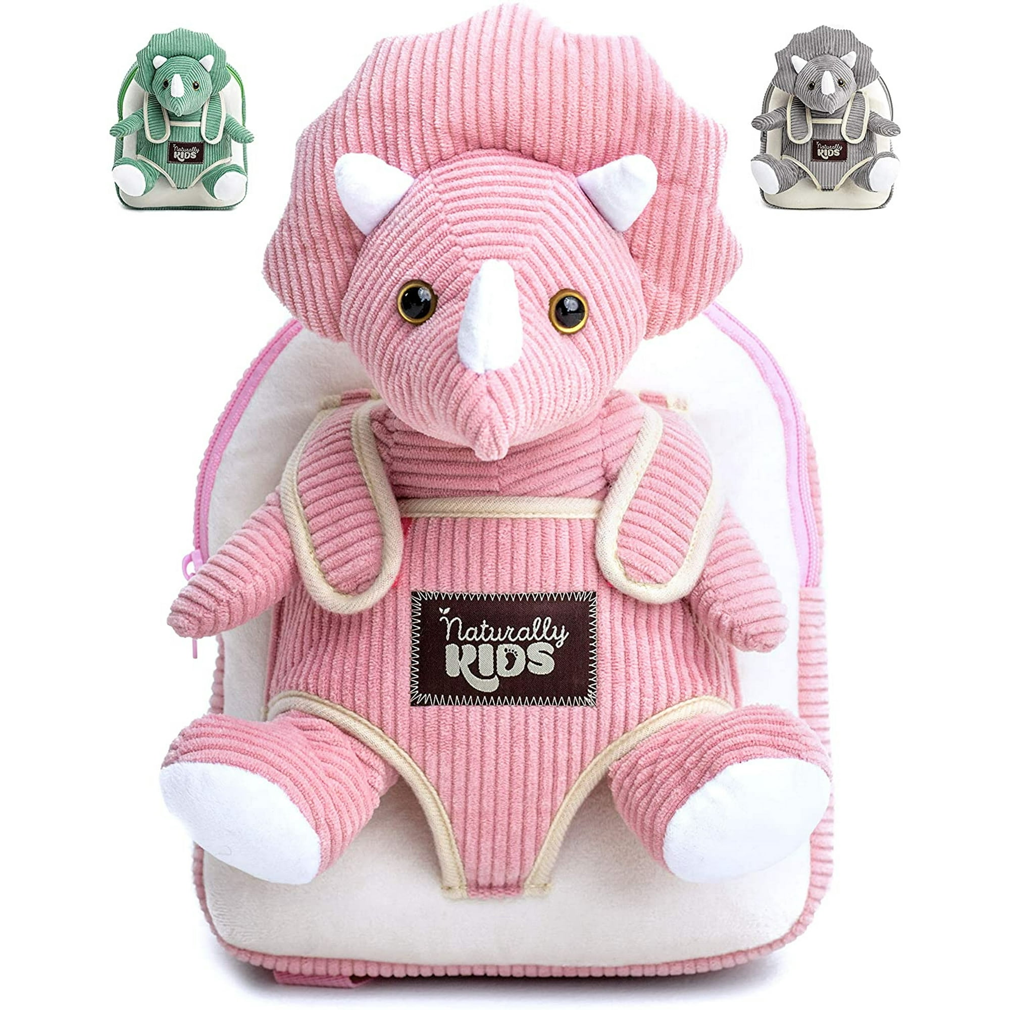  Linda mochila para niños y niñas, rosa dinosaurio guardería,  bolsa de guardería infantil preescolar con correa de seguridad : Ropa,  Zapatos y Joyería