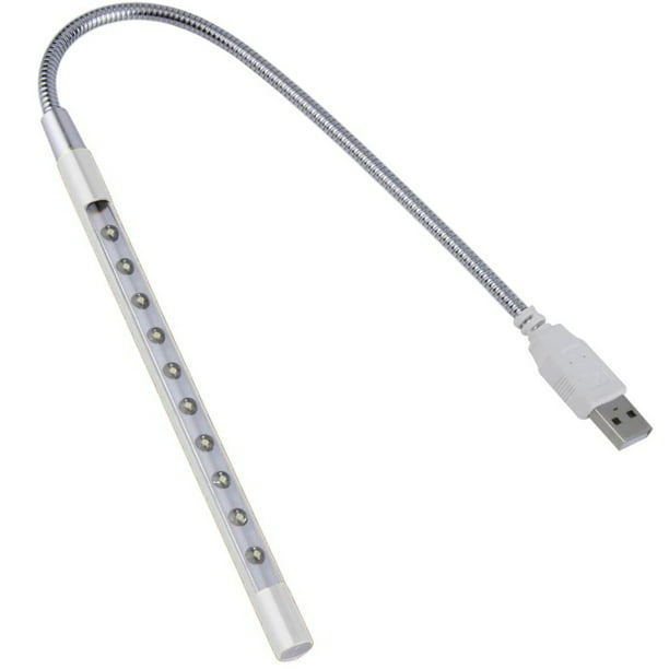 Paquete de 3 lámparas de luz LED mini USB, luz USB para teclado de  computadora portátil, luz de lectura flexible, luz LED alimentada por USB,  luz portátil USB para computadora portátil Vhermosa