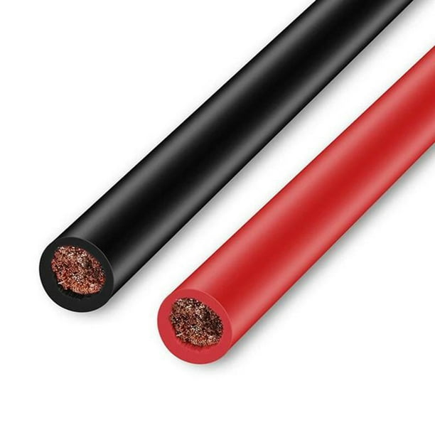 2x Rojo+Negro Tapa Terminal Bateria Coche Pinza Conector Negativo