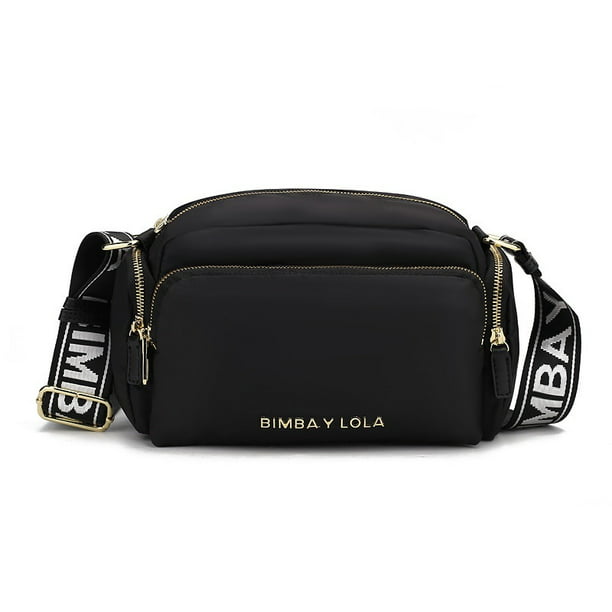 Bolsa Bimba y Lola color Negro con correa extraible logotipada color n –  Accesorios Tay Mx