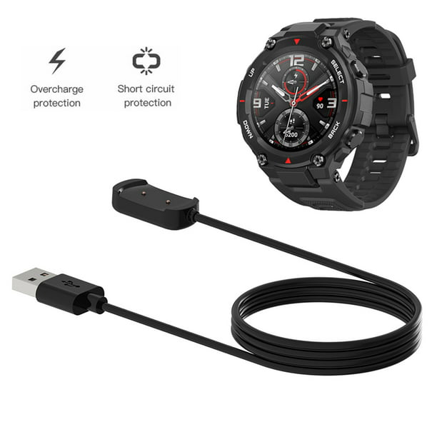ECSEM - Cargador de repuesto compatible con reloj inteligente curvado  Amazfit X, cable de carga USB de 39.4 in para accesorios de reloj  inteligente