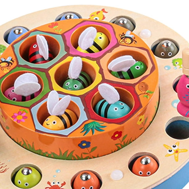 Juguetes Montessori de Perlas en Clip, adecuado para niños de 3 años, juego  de madera de CUTICAT