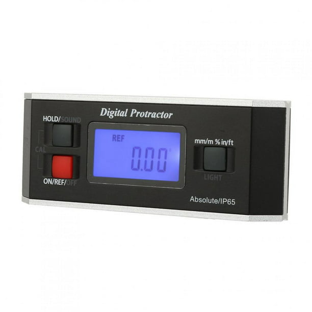 Inclinómetro transportador de ángulo digital magnético, inclinómetro  digital, herramienta de medición rápida y estable con base magnética y  pantalla