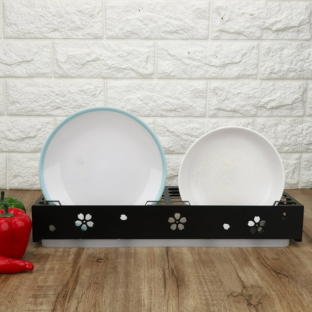  Organizador de estante de plato de acero inoxidable : Hogar y  Cocina