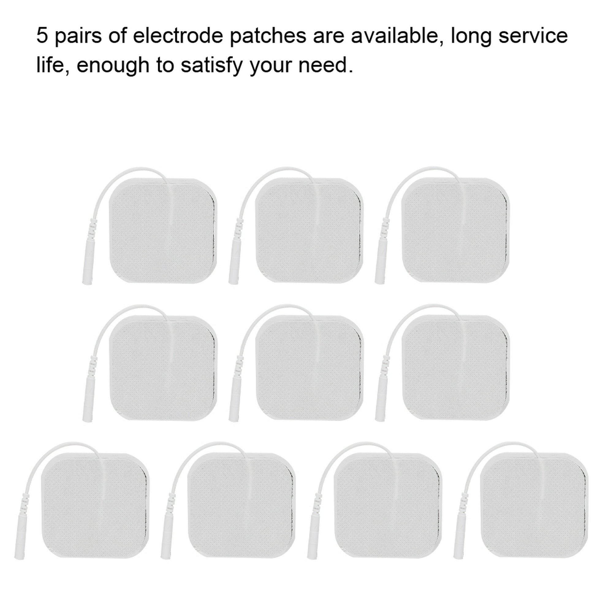 20 unids/bolsa almohadillas de electrodos TENS 5x 5 cm para máquina de  fisioterapia masajeador TENS Saludable Octpeak NO