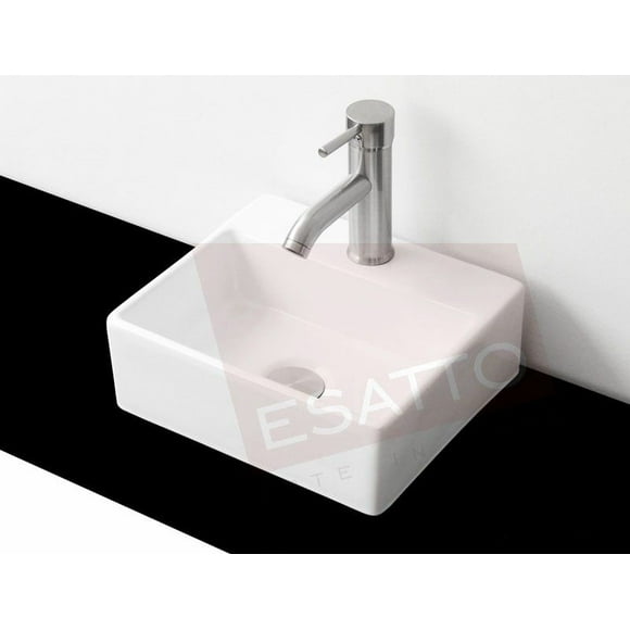esatto kit luft satín paquete de precio mejorado con lavabo llave y desages listo para instalar esatto paquete completo de lavabo para baño