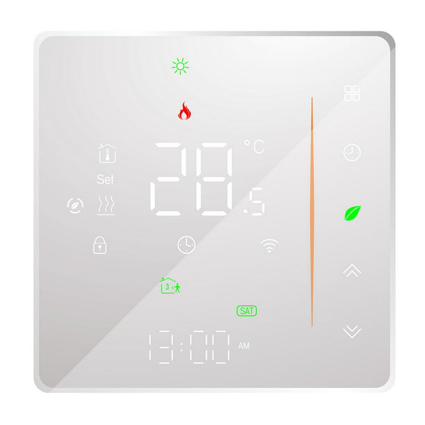 Comprar Controlador de temperatura del termostato inteligente WiFi Control  de botón programable semanal/Aplicación móvil/voz