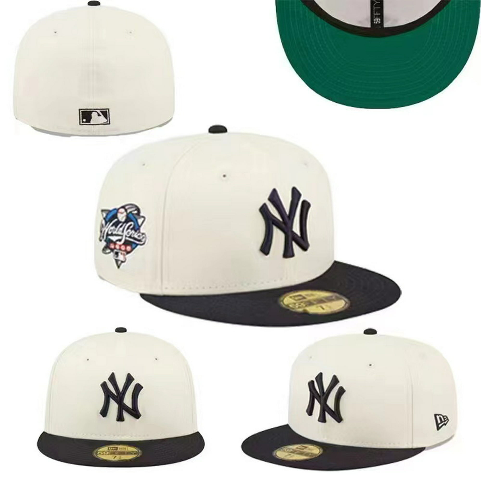 Gorra De Béisbol De New York Yankees Ala Plana Gorras De Ajuste Totalmente  Cerradas Sombreros Hip Hop