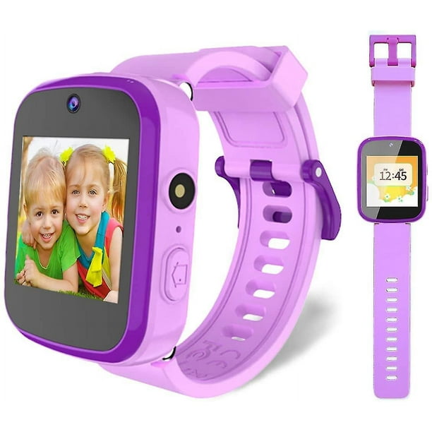 Reloj inteligente para niños, regalos para niñas de 3 a 10 años, reloj  inteligente con pantalla táctil y cámara dual para niños con reproductor de  música, juguetes educativos para niños pequ