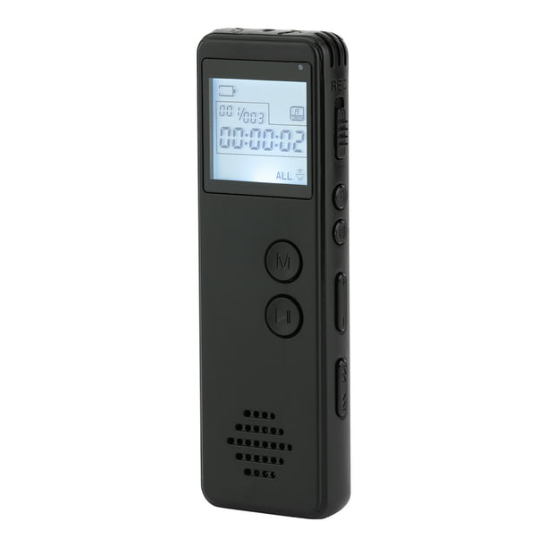 Grabadora de voz digital Grabadora activada por voz Reducción de ruido  Reproductor de MP3 Grabación Eccomum Sin tarjeta de memoria