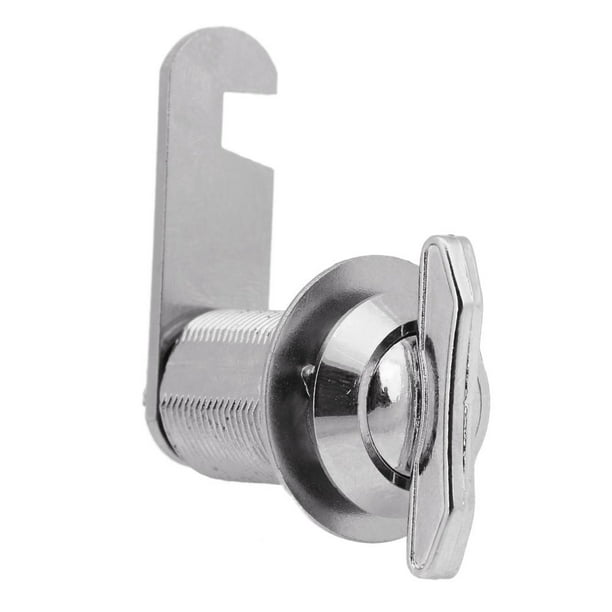 Cerradura de armario sin llave, accesorios de hardware de cerradura de  cajón de hierro cromado brillante (25mm) Likrtyny Libre de BPA