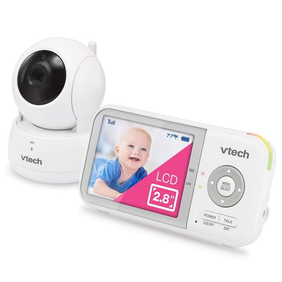 monitor de largo alcance para bebé vtech vm923 con zoom panorámico visión nocturna mejorada y sensor de temperatura