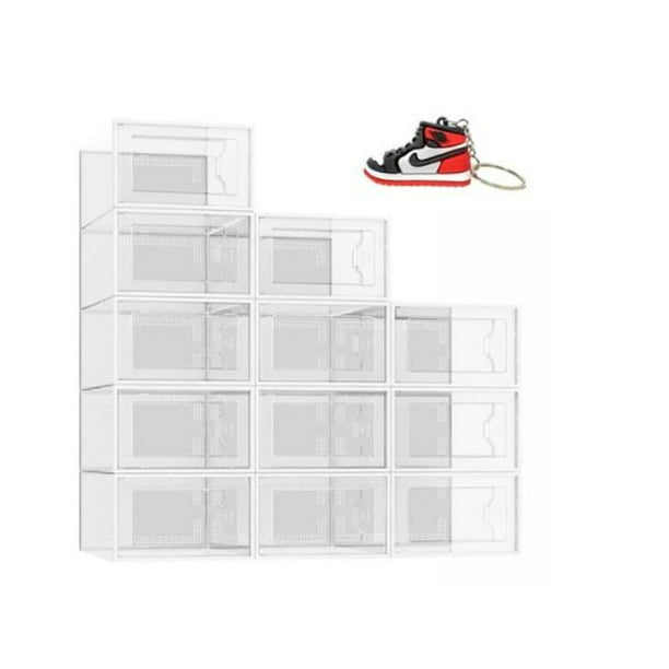 12 Piezas Caja De Zapatos Transparente Sneakers Organizador