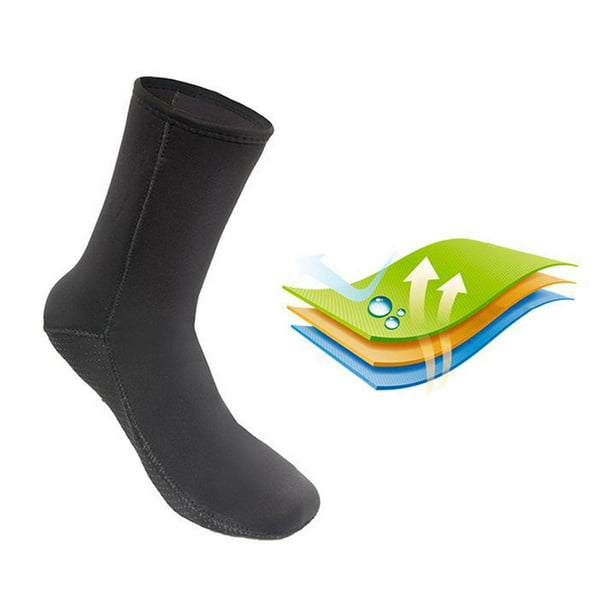 Calcetines de agua de neopreno, calcetines de playa tipo botines de 0.118  pulgadas, con costuras invisibles antideslizantes para traje de neopreno