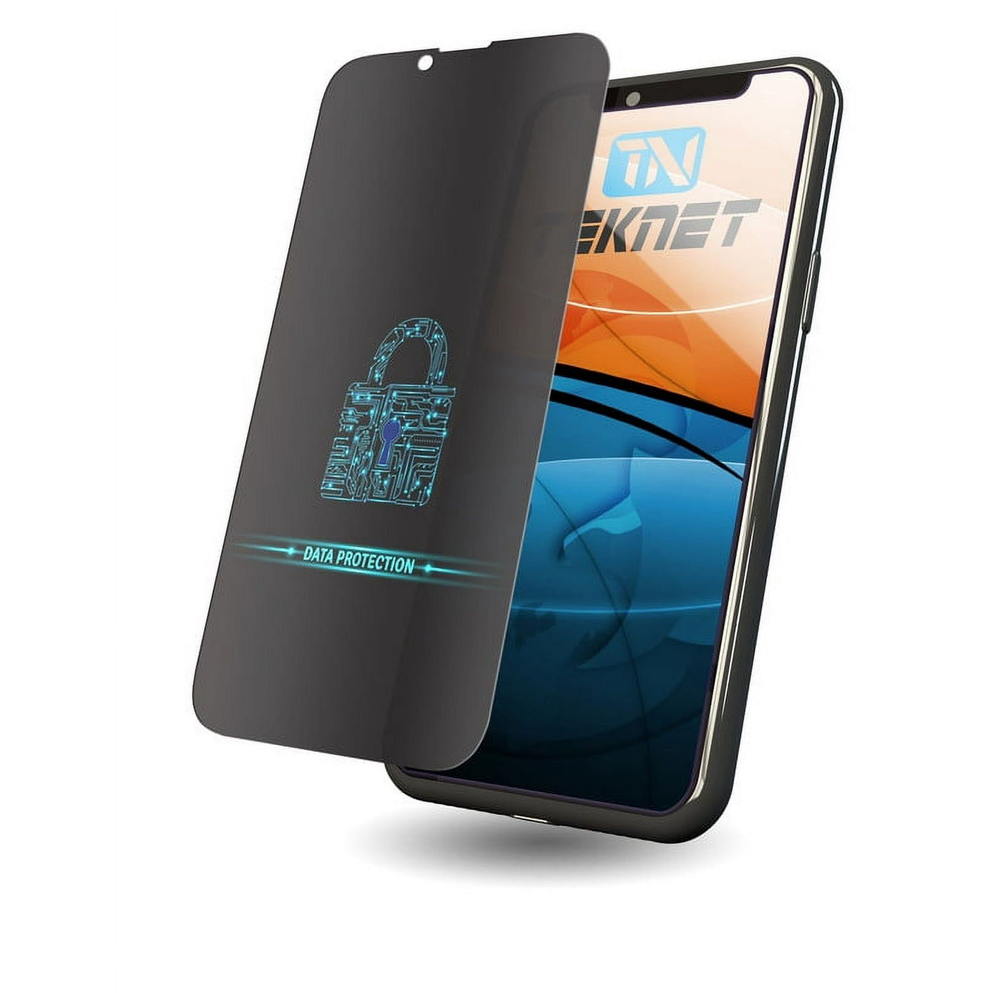Teknet protector de pantalla de privacidad para iphone 13 pro max con aplicador