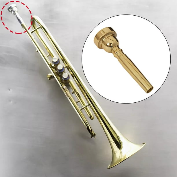 B- Trompeta plana Bb trompeta de plástico instrumento de trompeta para  niños estudiante principiante
