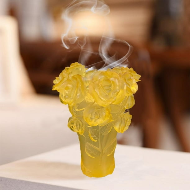 Florero Cristal Amarillo