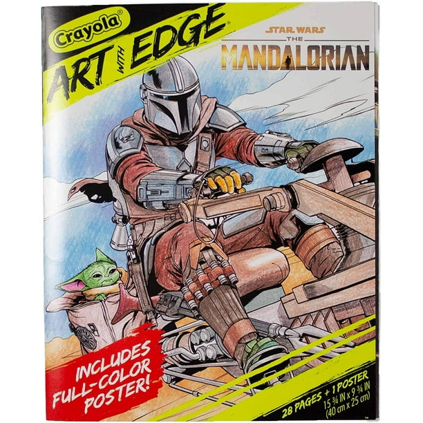 Libro Mand. Crayola: coloreo con póster, Baby Yoda destacado, estilos  varían, 28 pág