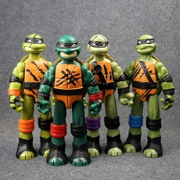 Figuras de Tortugas Ninja Mutantes para adolescentes, juguete de combate  negro, regalo para niños, tamaño grande Fivean unisex