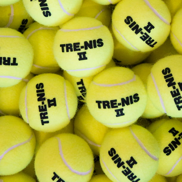 Pelotas de Tenis Profesional Caja con 50 Pelotas a Granel Modelo Tre-nis II  Tre-nis Tre-nis II sin presión