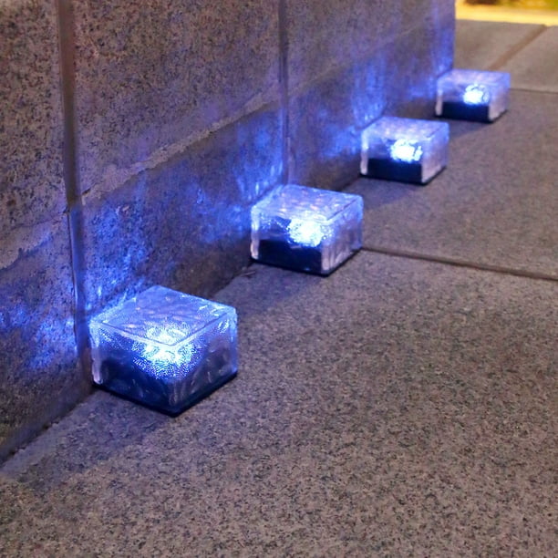 Luz Solar para césped lámparas de cubos de hielo jardín Wdftyju tierra paisajismo patio exterior lámpara de calle accesorios | Bodega Aurrera en línea