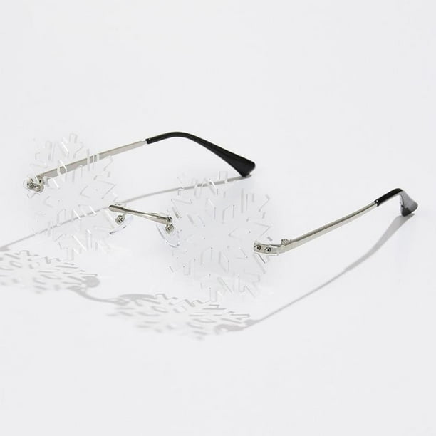 Gafas de sol de fiesta novedosas, gafas asimétricas de los años 80