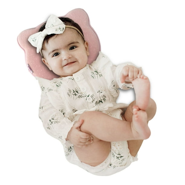 Almohada Con Patrón De Oso/Bebé Recién Nacido/De Apoyo Para Bebés Cabeza  Plana De Prevención