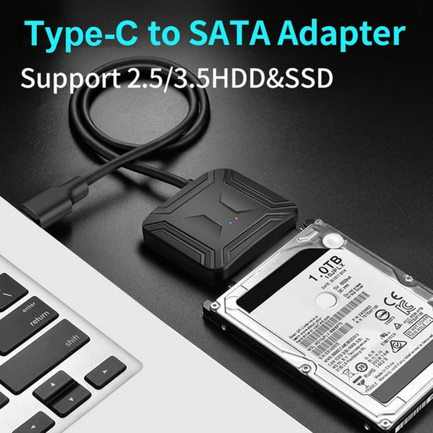 Cable USB C a SATA Cable de disco duro USB 3.1 tipo C a 2.5 3.5 SATA III  para transferencia de datos de 17 pulgadas JShteea Nuevo