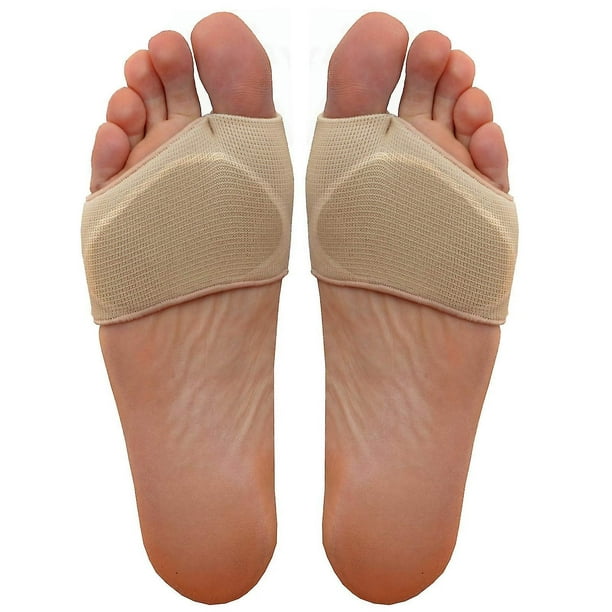  Almohadillas de bola de pies, almohadillas de silicona para  aliviar el dolor, almohadillas de pie metatarsianas o dolor de arco,  plantillas de gel reutilizables para prevención de ampollas para zapatos de